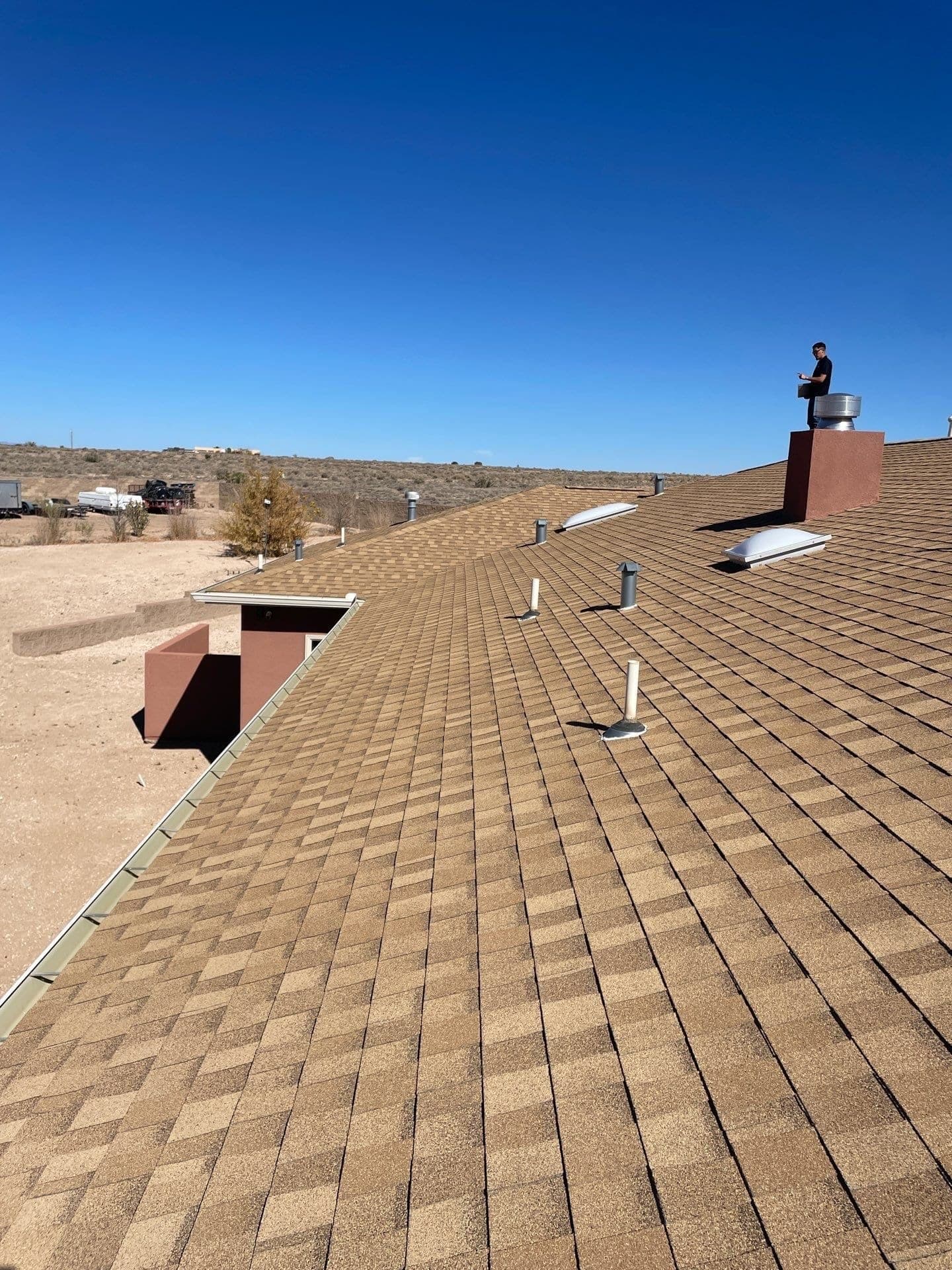 Shingle roof maintained by Paramount Roofing