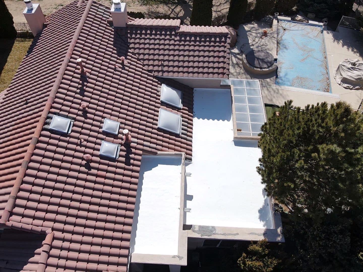 Tile roof installed by Paramount Roofing in New Mexico