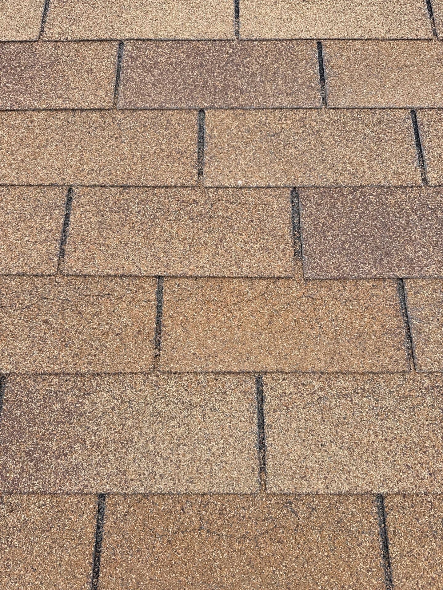 Close-up of a finished architectural asphalt shingle roof by Paramount Roofing