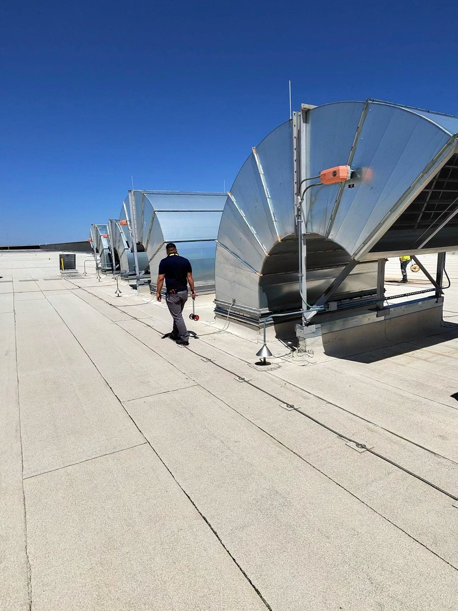 Commercial roofing work by Paramount Roofing in New Mexico