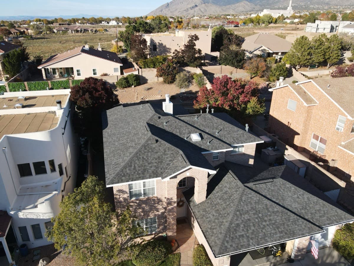 Shingle roof maintained by Paramount Roofing
